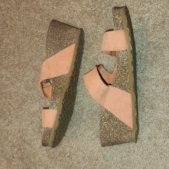 Yokono Made in Spain Cork Wedge Sandals - Picture 4 of 6